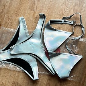 Hoaka Swimwear holographic bikini